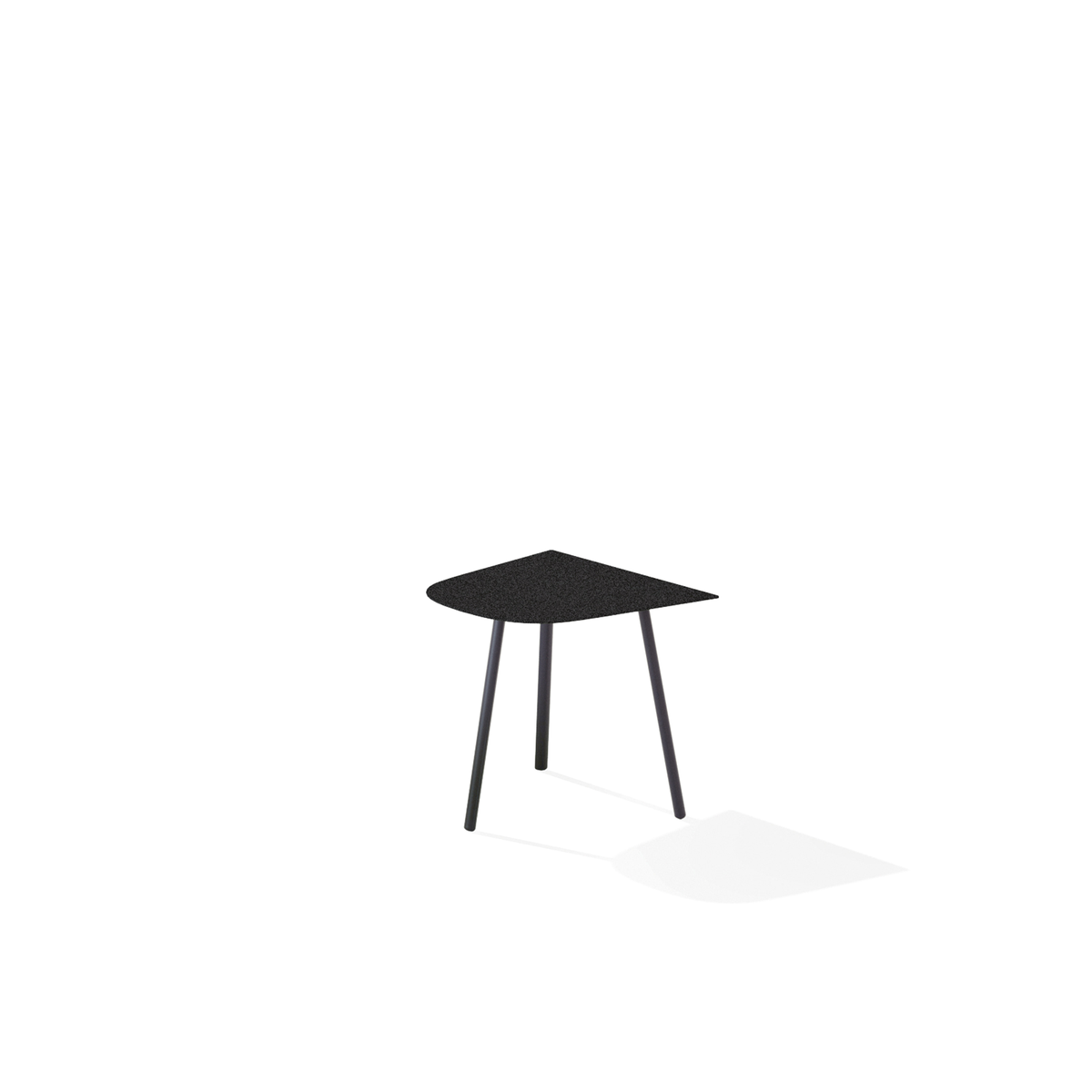 Mosaiko Side Table with Speckled Aluminium Top 50 x 56 x 45 cm