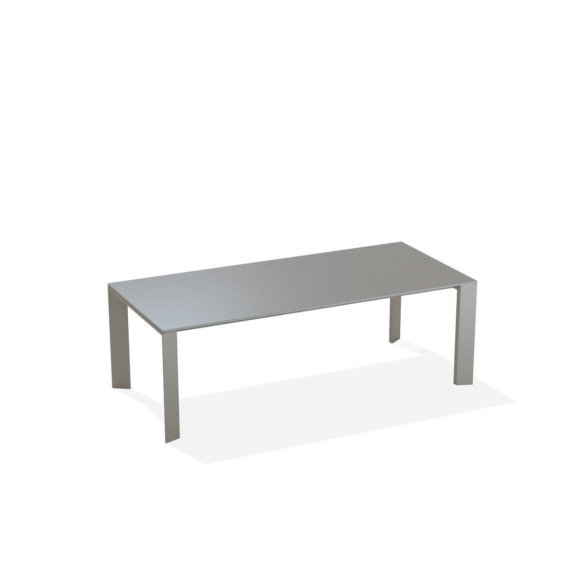 Grande Arche Dining Table with Speckled Aluminium Top 220 x 100 x 74 cm