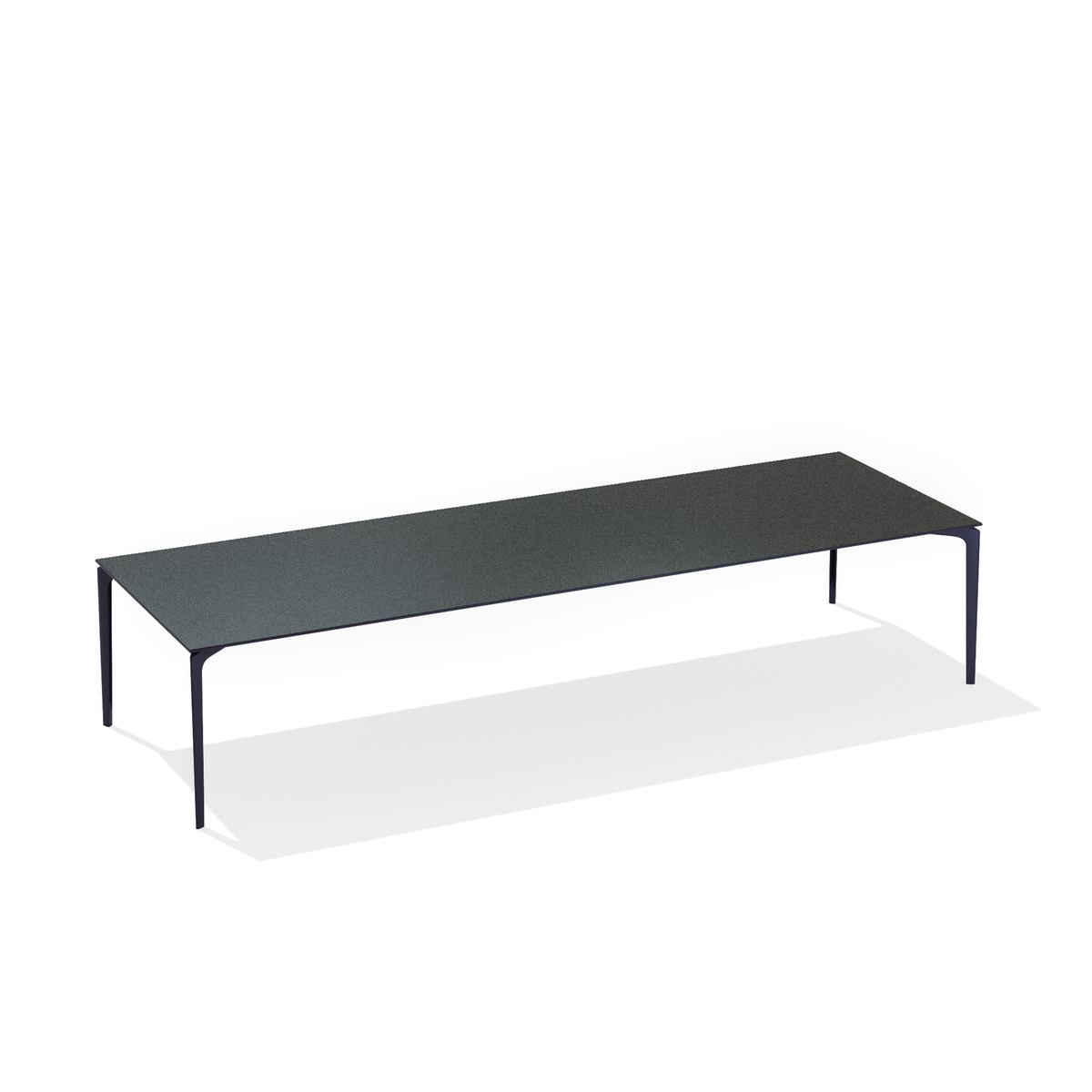 AllSize Dining Table with Speckled Aluminium Top 350 x 115 x 74 cm