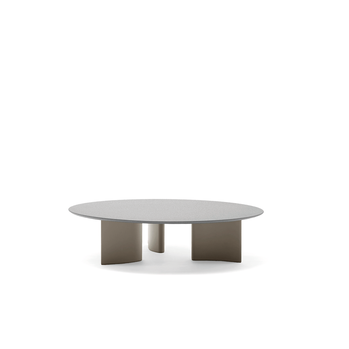 Naca Coffee Table with Speckled Aluminium Top 138 dia x 32 cm
