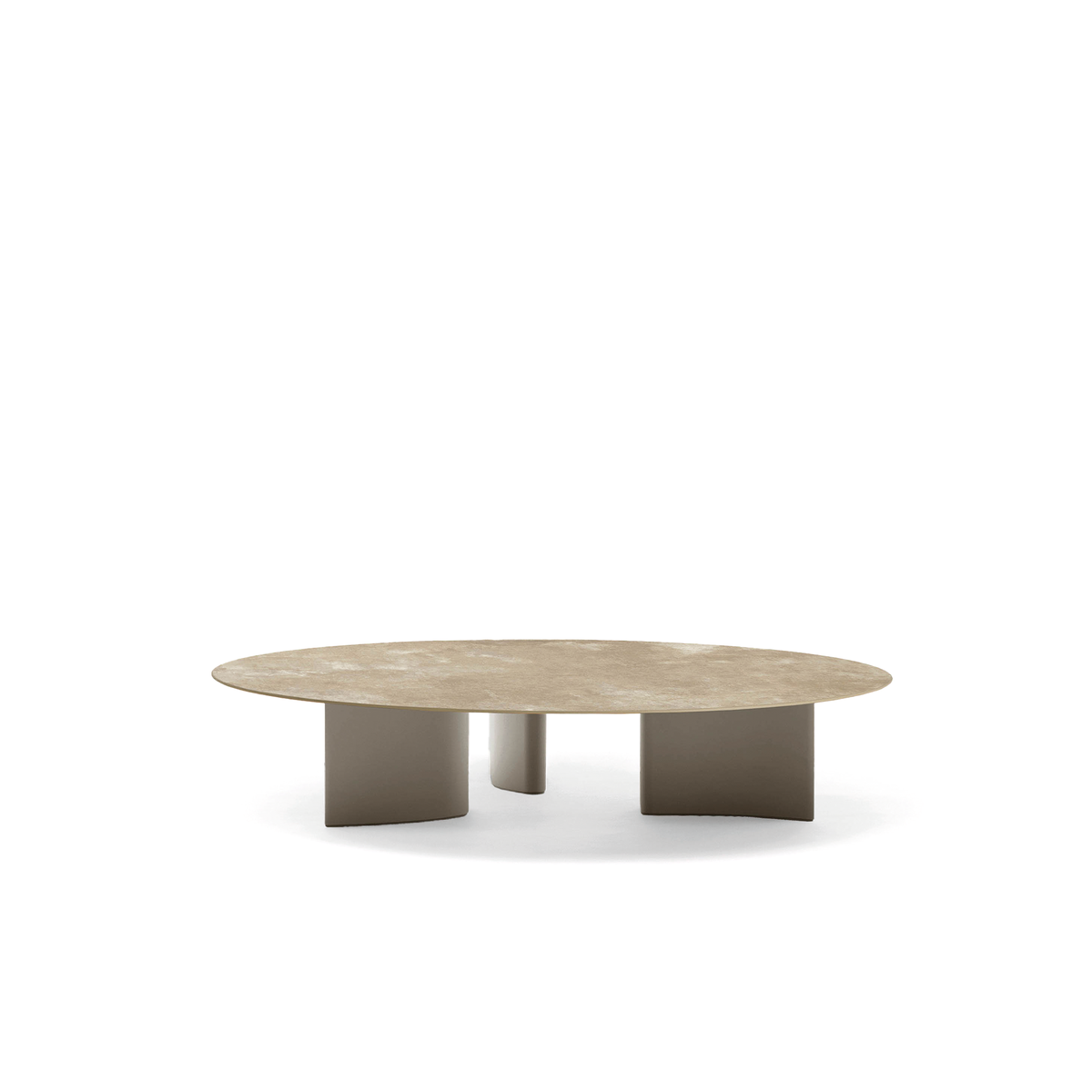Naca Coffee Table with Porcelain Stoneware Top 120 dia x 21 cm