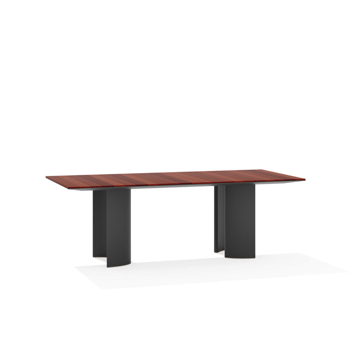 Naca Dining Table with Lava Stone Top 220 x 100 x 73 cm