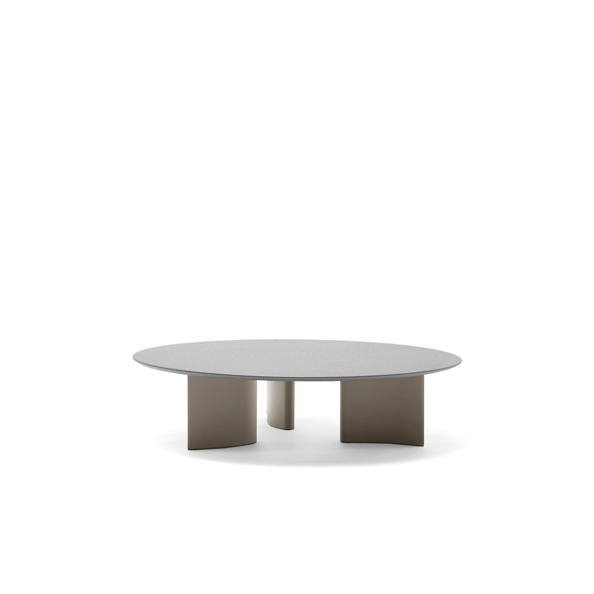 Naca Coffee Table with Speckled Aluminium Top 80 dia x 32 cm