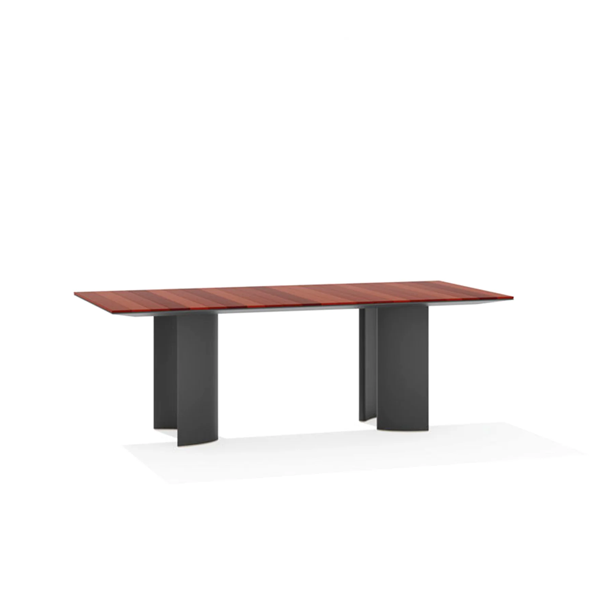 Naca Dining Table with Lava Stone Top 260 x 100 x 73 cm