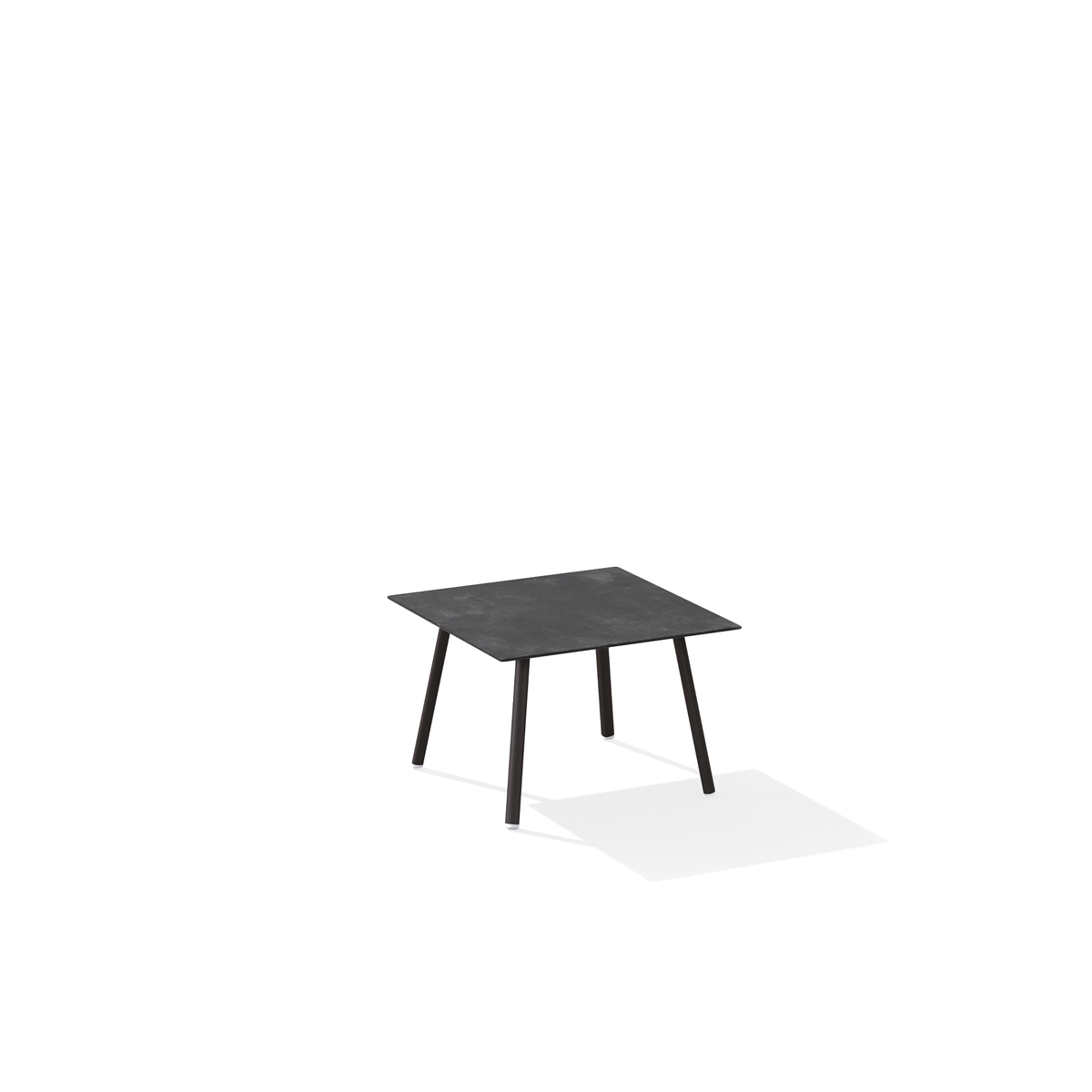 Mosaiko Side Table Square with Porcelain Stoneware Top 56 x 56 x 38 cm
