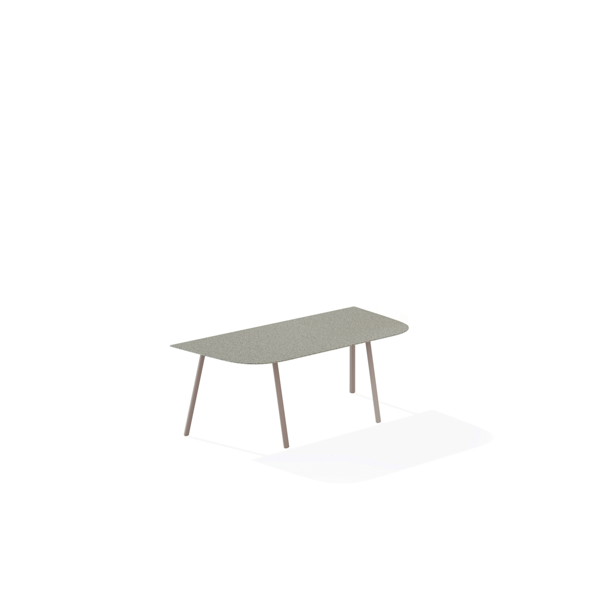 Mosaiko Coffee Table with Speckled Aluminium Top 120 x 56 x 38 cm