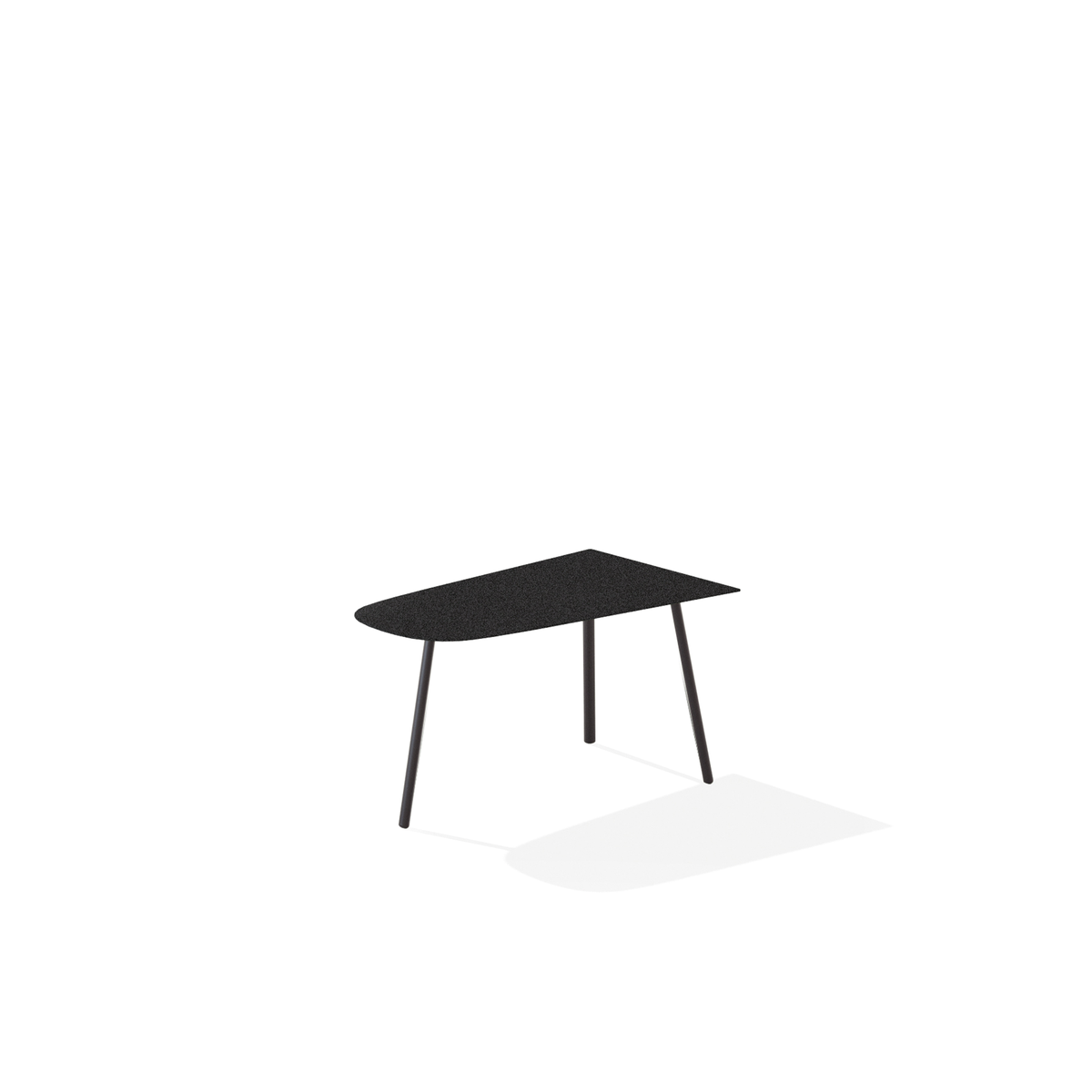 Mosaiko Coffee Table with Speckled Aluminium Top 90 x 56 x 45 cm