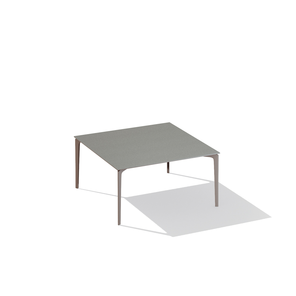 AllSize Dining Table with Speckled Aluminium Top 141 x 141 x 74 cm