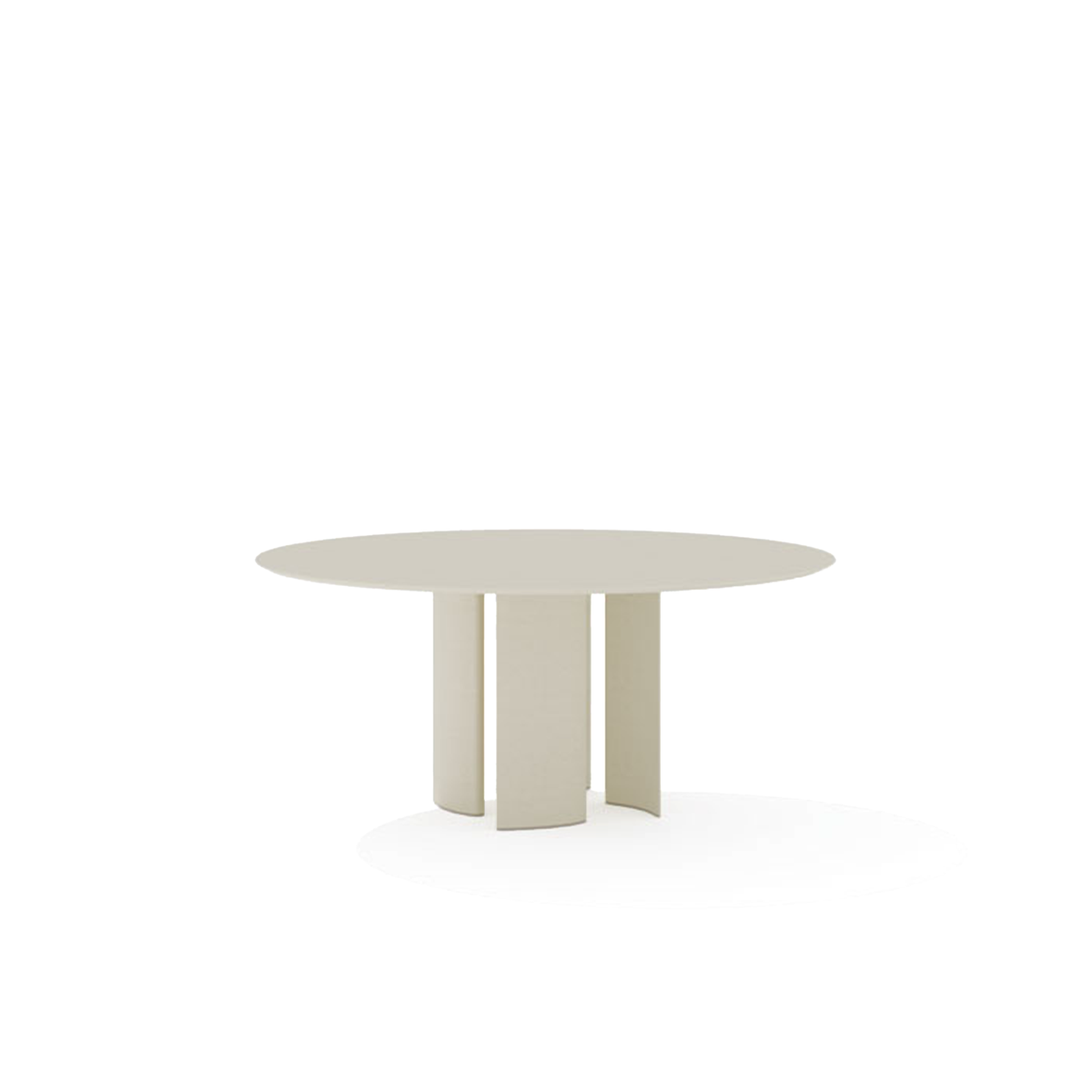 Naca Dining Table Covered in Mortar 138 dia x 72 cm