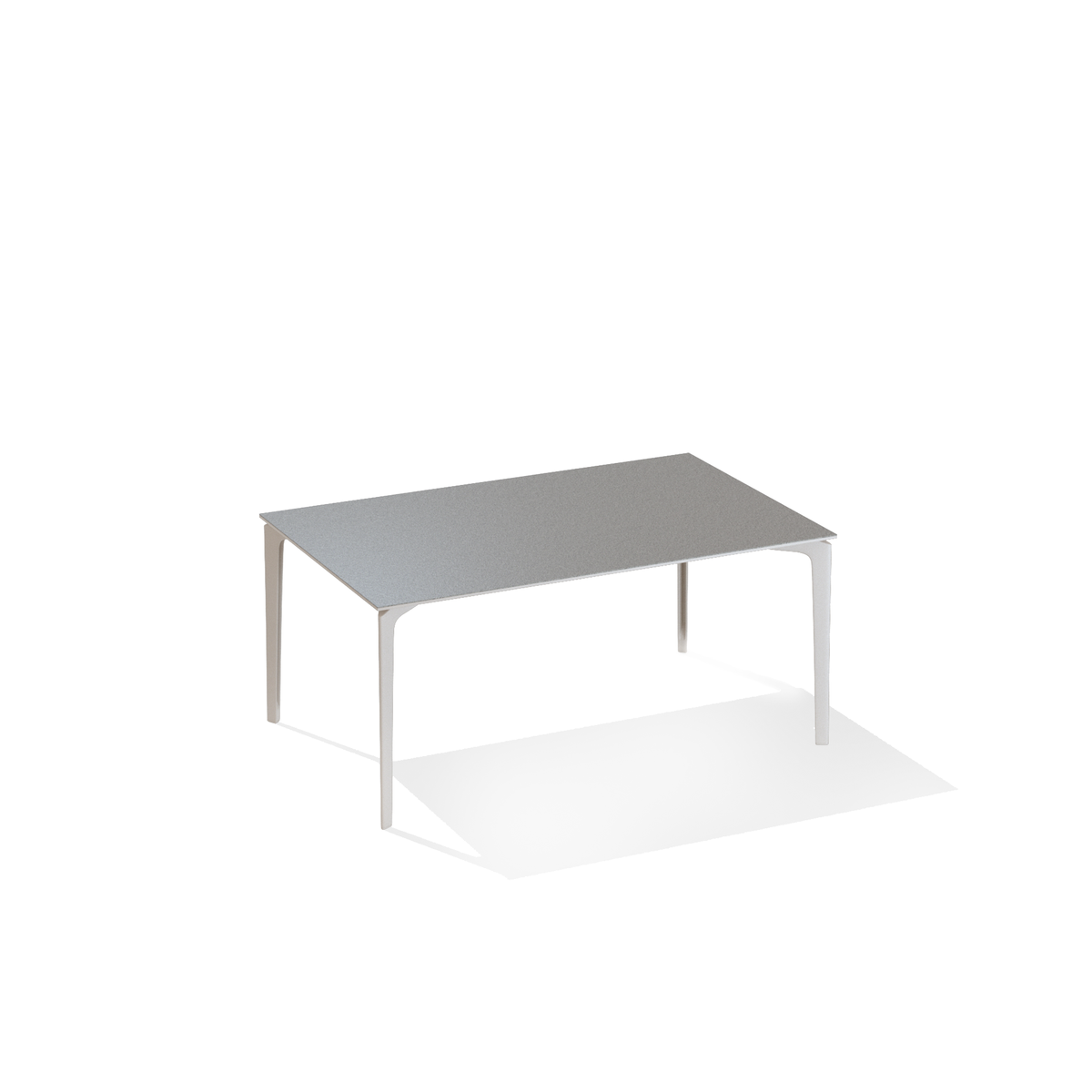 AllSize Dining Table with Speckled Aluminium Top 160 x 90 x 74 cm