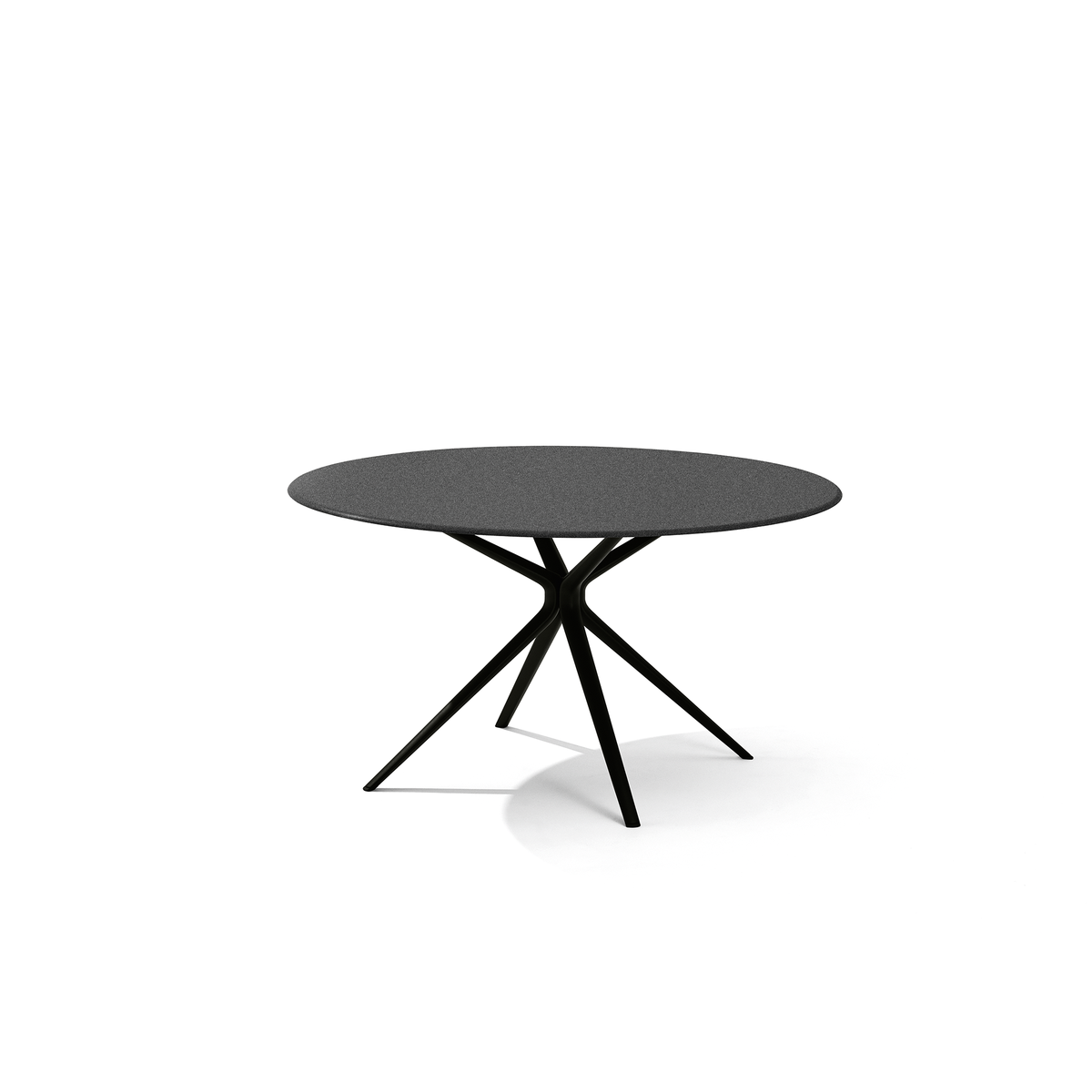 Moai Dining Table with Speckled Aluminium Top 146 dia x 74 cm