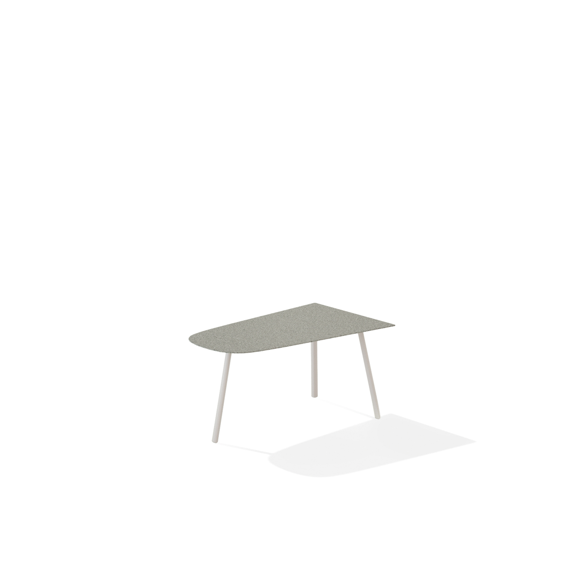 Mosaiko Coffee Table with Speckled Aluminium Top 90 x 56 x 38 cm
