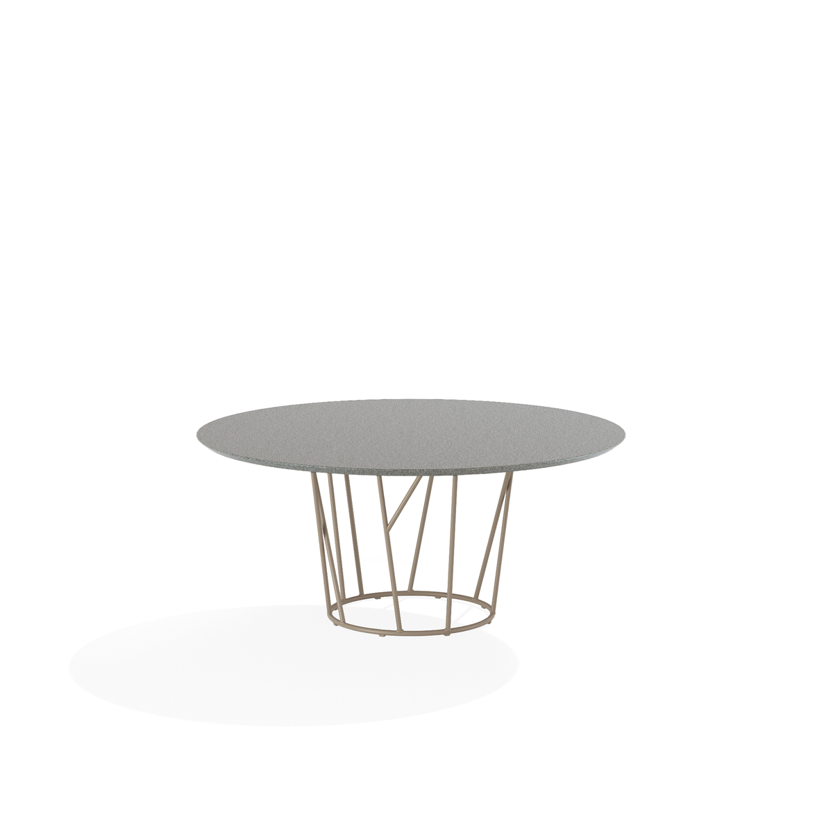 Wild Dining Table with Speckled Aluminium Top 138 dia x 73 cm (69T6S)
