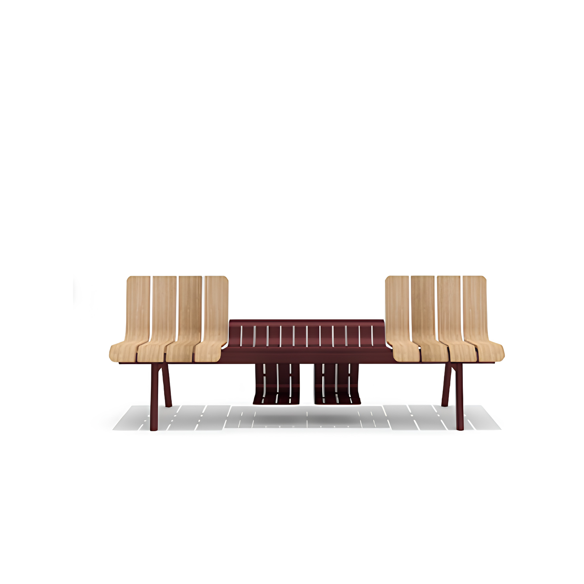 2 Seater Bench with Shoe & Bag Holder