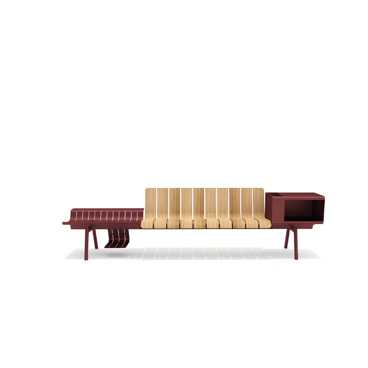 2 Seater Bench with Storage and Shoe Holder