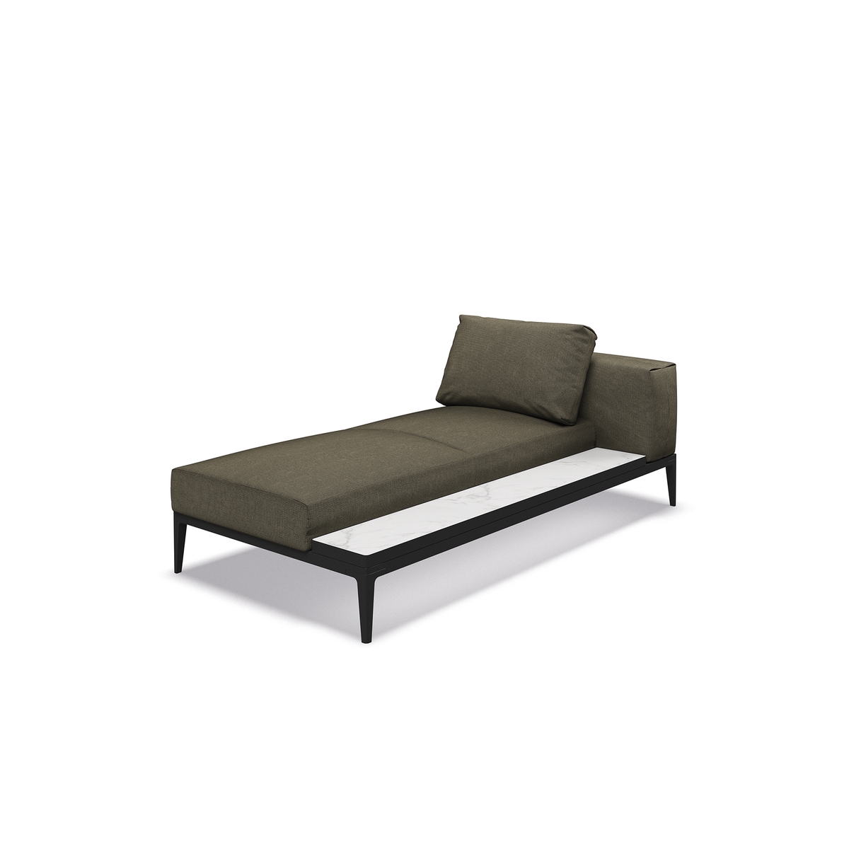 Grid Modular Right Chaise unit ceramic