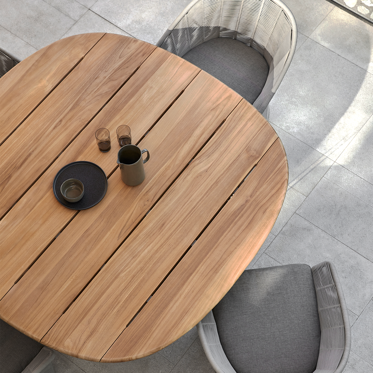 Collare Round Dining Table Teak 160 x 160 x 76 cm