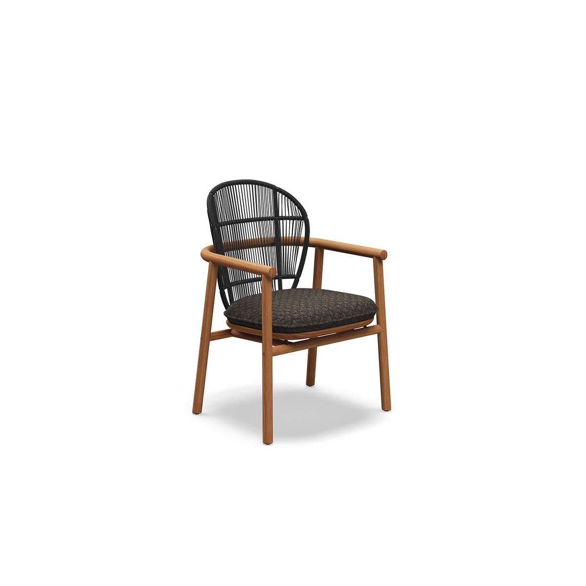 Fern Teak Dining Chair with Arms