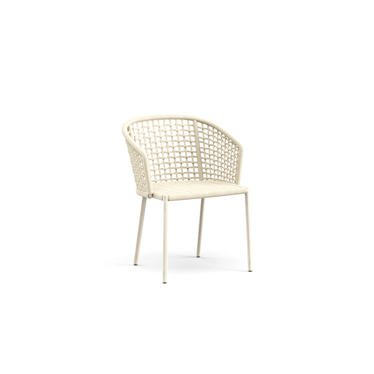 Tribeca Dining Armchair with Aluminium Legs