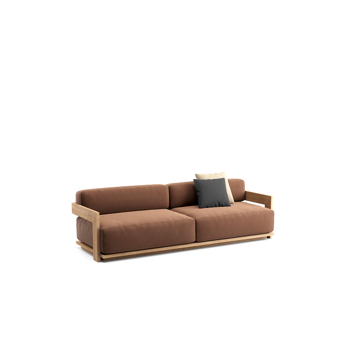 S2 3 Seater Sofa Teak