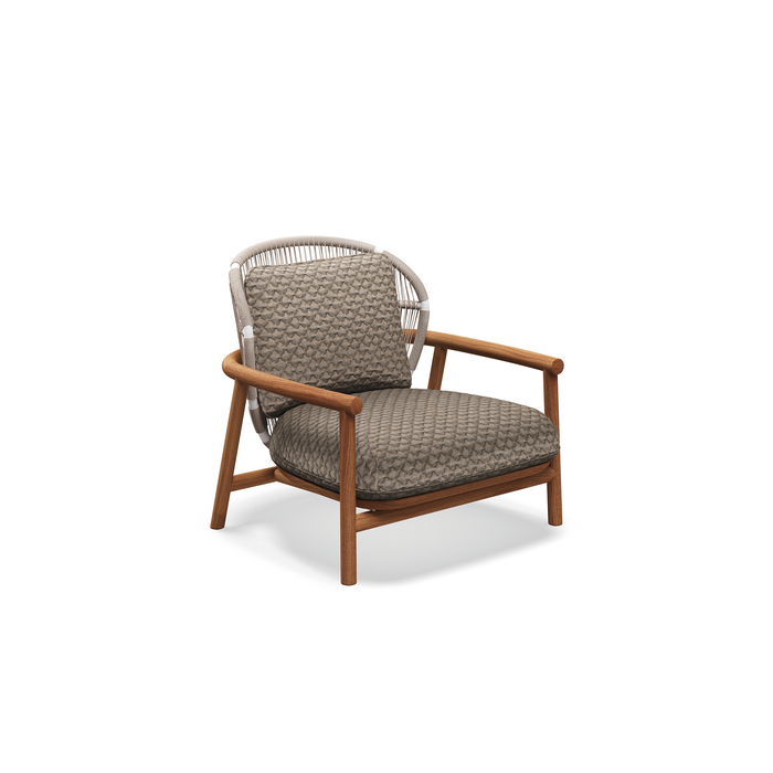 Fern Teak Low Back Lounge Chair