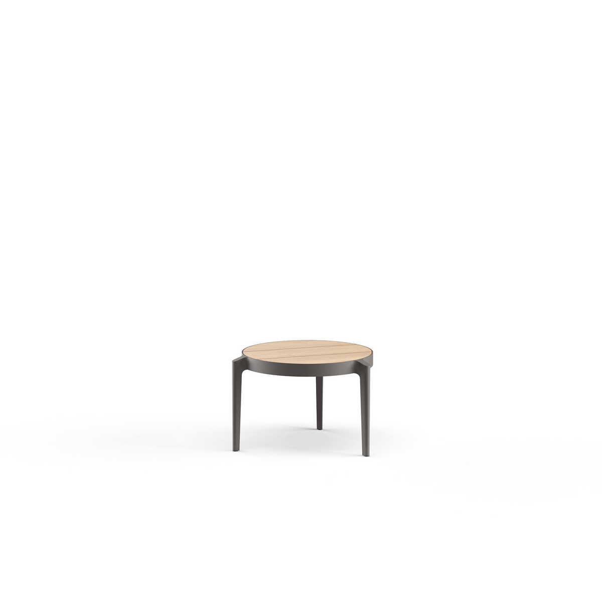 356 Side Table Teak 50 dia x 33 cm
