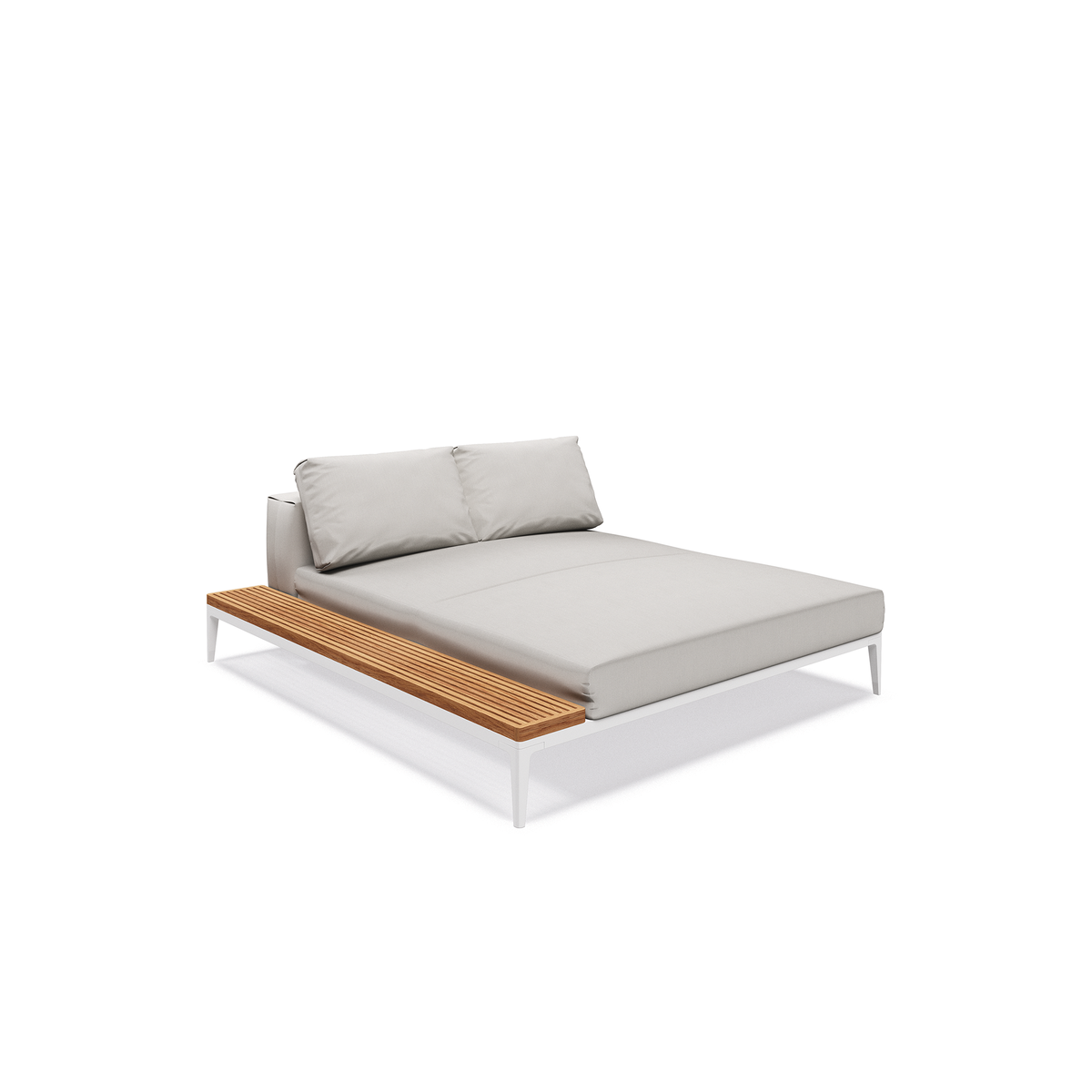 Grid Modular Left Chill Chaise Unit Teak
