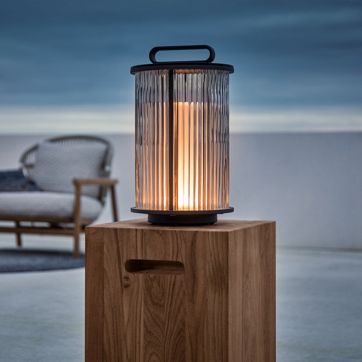 Ambient Line Small Glass Lantern