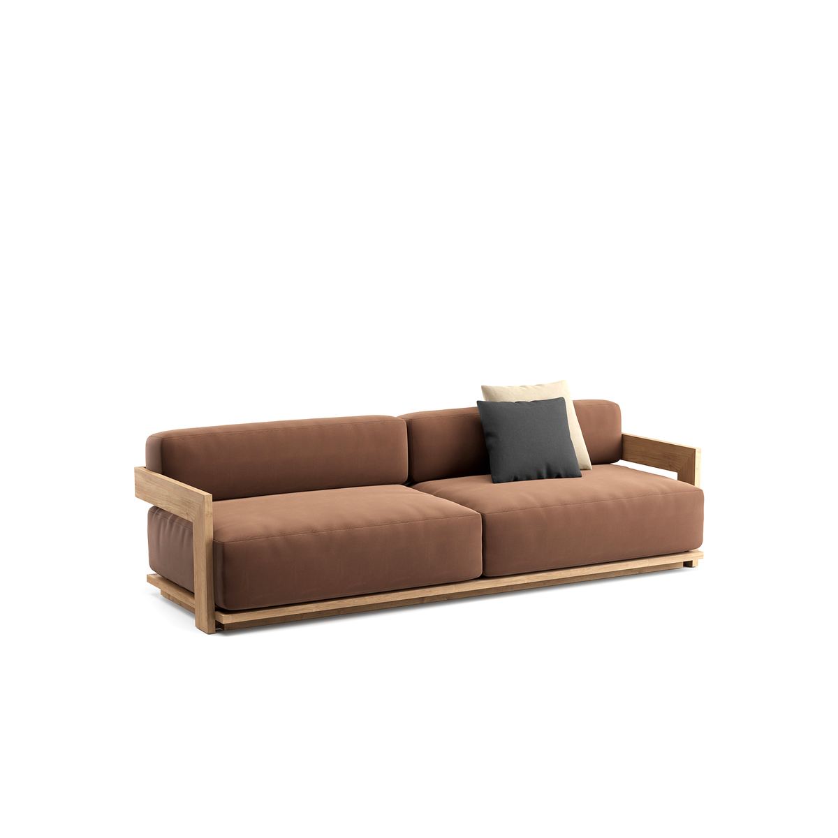 S2 4 Seater Sofa Teak