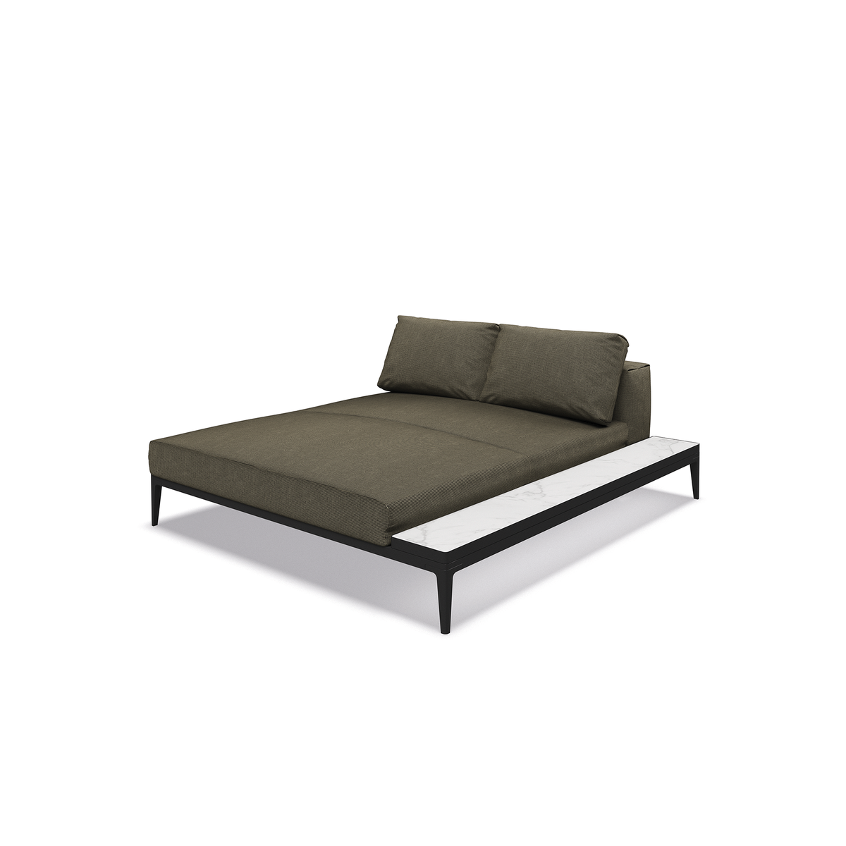 Grid Modular Right Chill Chaise Unit Ceramic