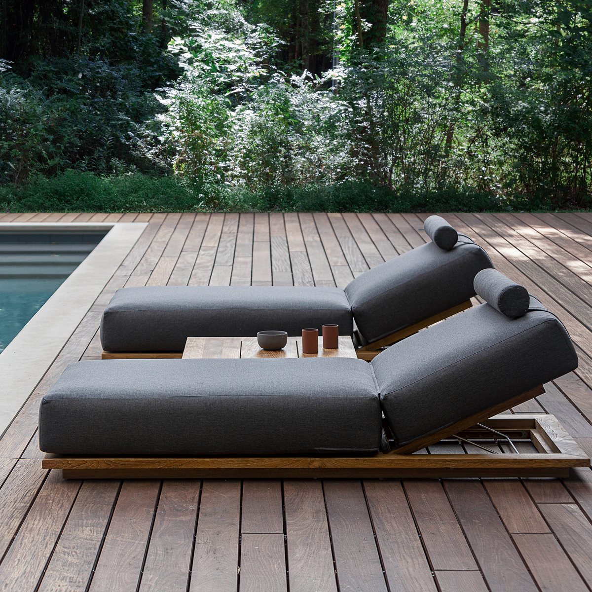 S2 Double Chaise Teak