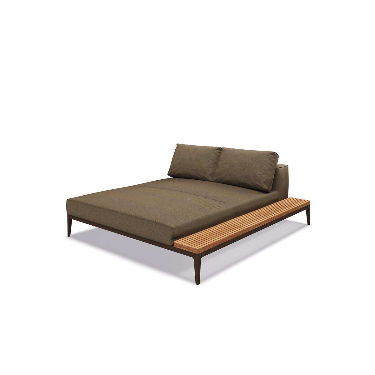 Grid Modular Right Chill Chaise Unit Teak