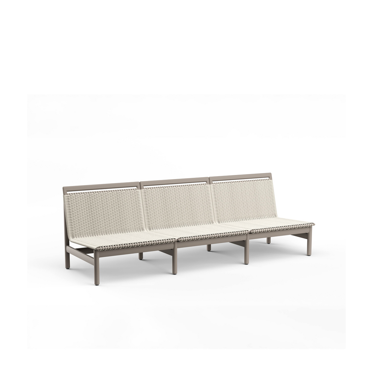 Montauk 3 Seater Sofa Aluminium