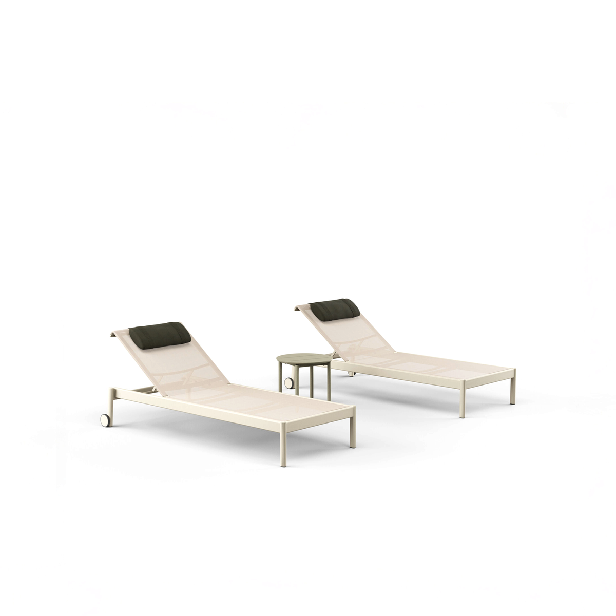 Chelsea Chaise Stackable with Wheels