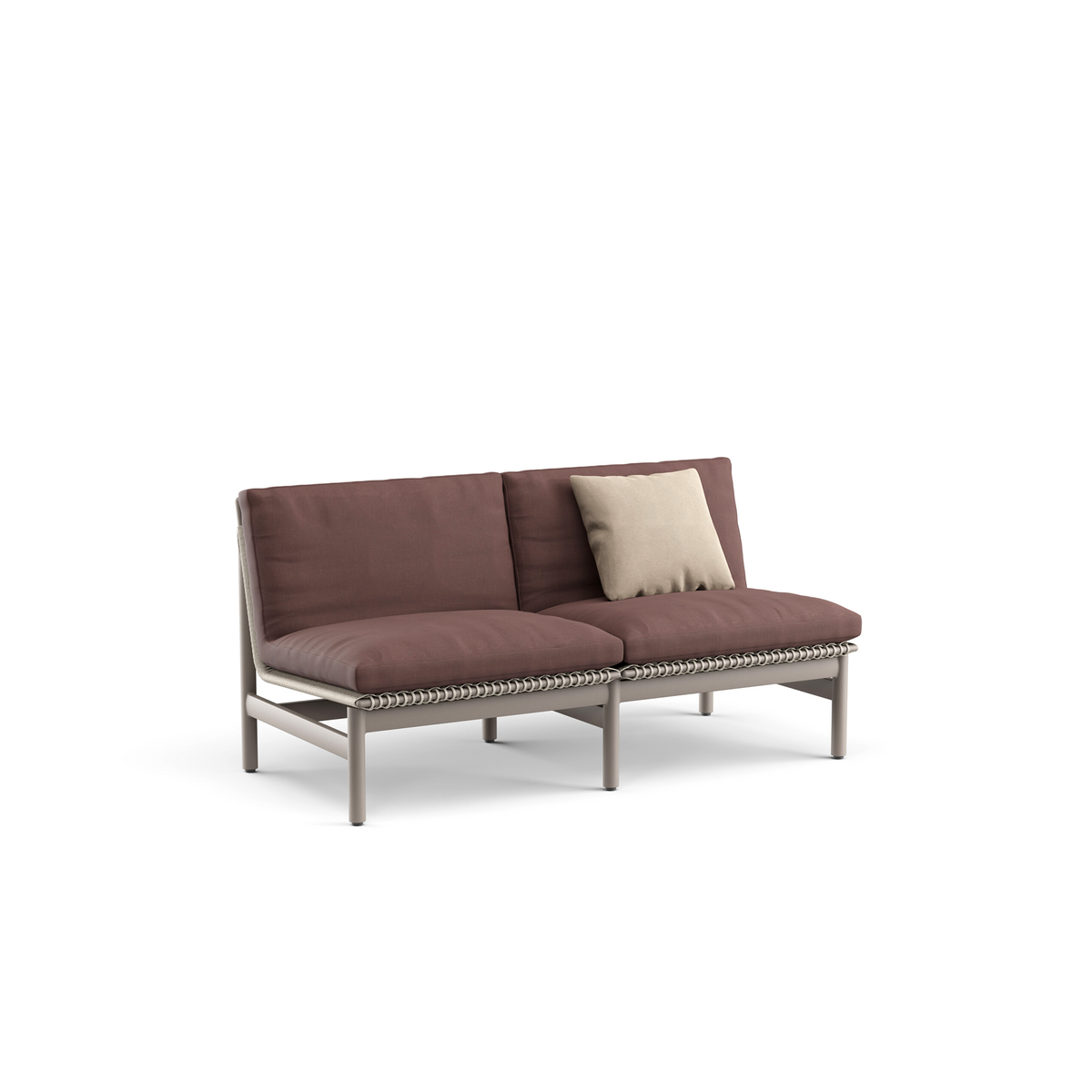 Montauk 2 Seater Sofa Aluminium