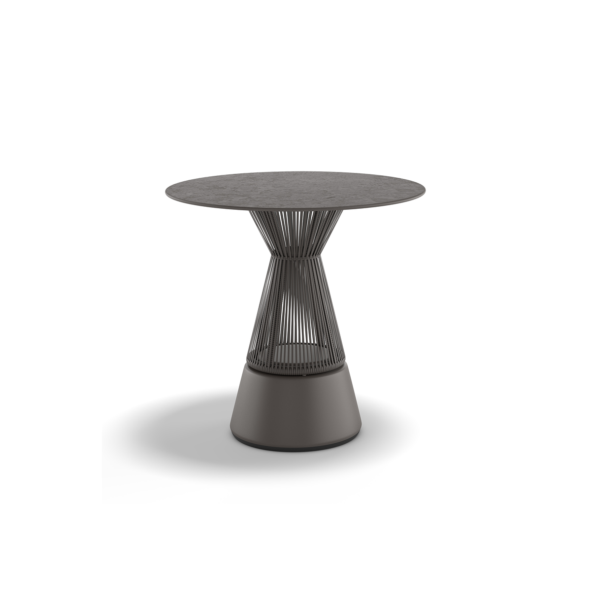 Cirql Nu Bistro Table Ceramic 80 dia x 75.3 cm