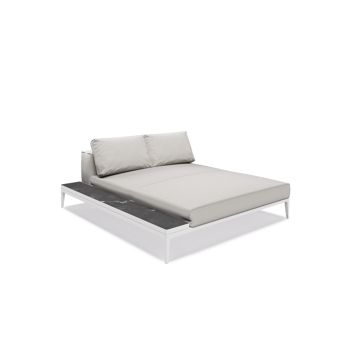 Grid Modular Left Chill Chaise Unit Ceramic