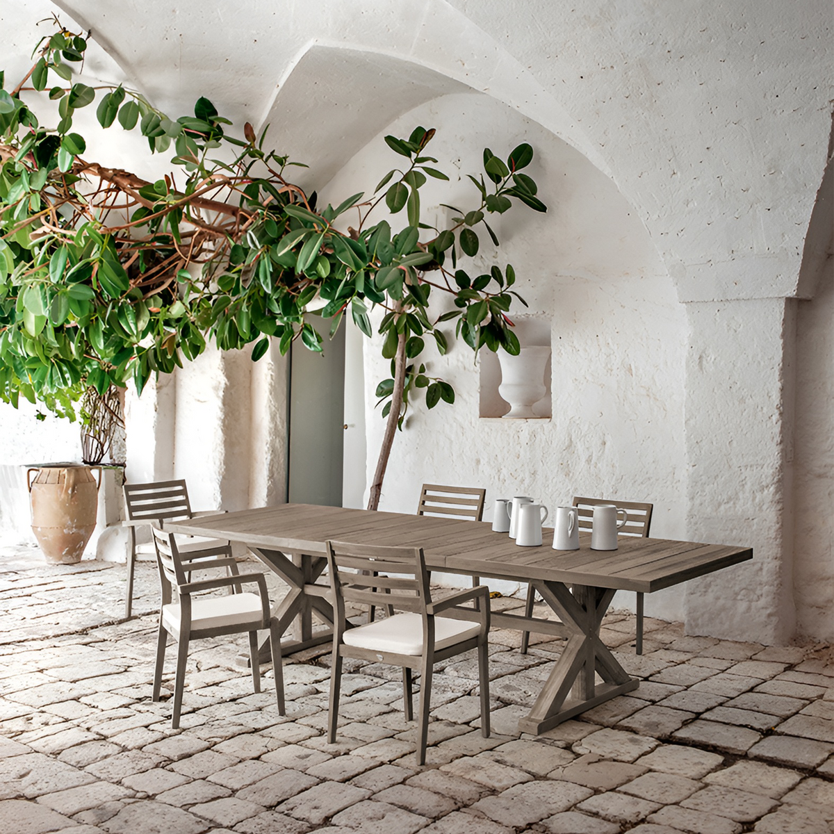Cronos Extending Dining Table 220-260-300 x 100 x 75 cm