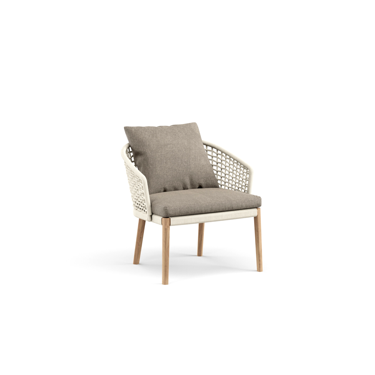 Tribeca Lounge Chair with Teak Legs