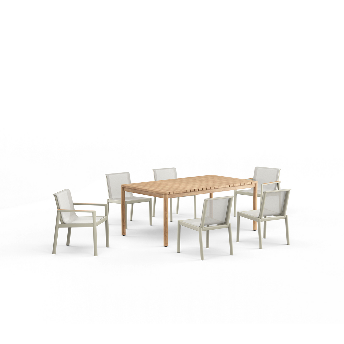 Montauk Dining Table Teak 183 x 107 x 76 cm