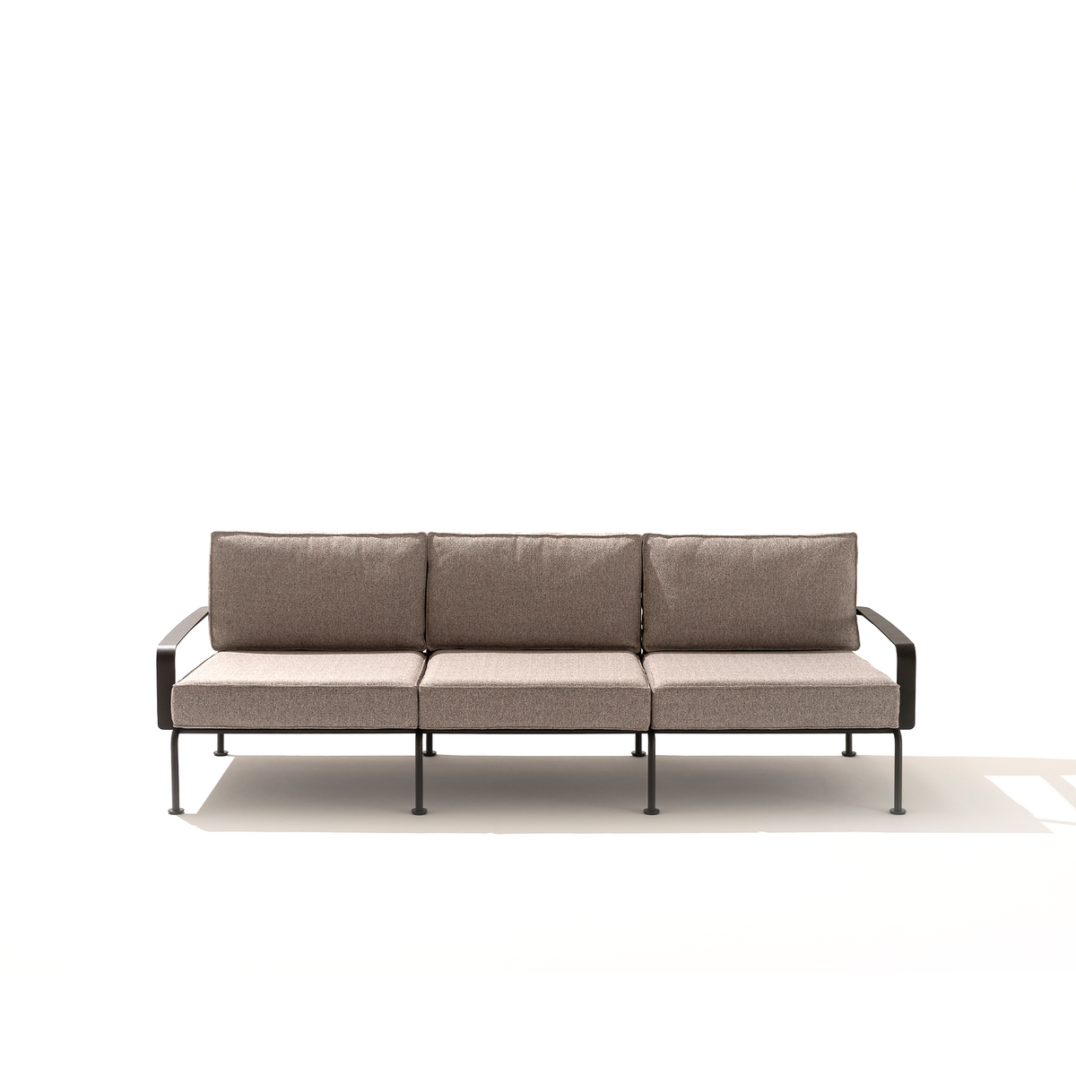 Roda Stresa 3 Seater Sofa, aluminium outdoor sofa with cushions