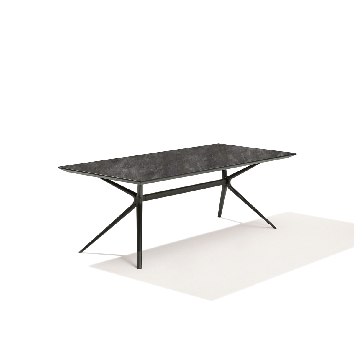 Moai Dining Table with Porcelain Stoneware Top 220 x 100 x 75 cm