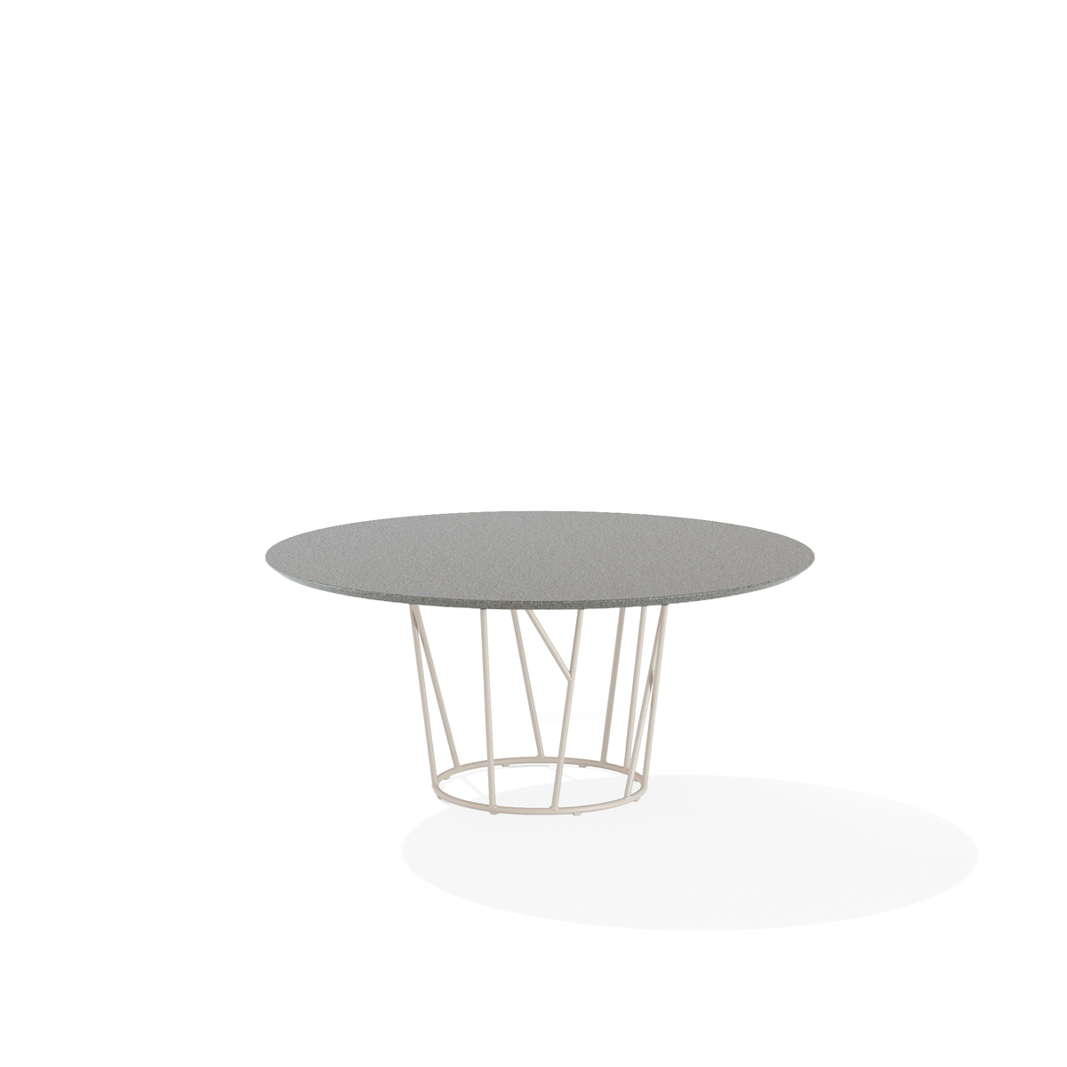 Wild Dining Table with Speckled Aluminium Top 138 dia x 73 cm (69T6S)