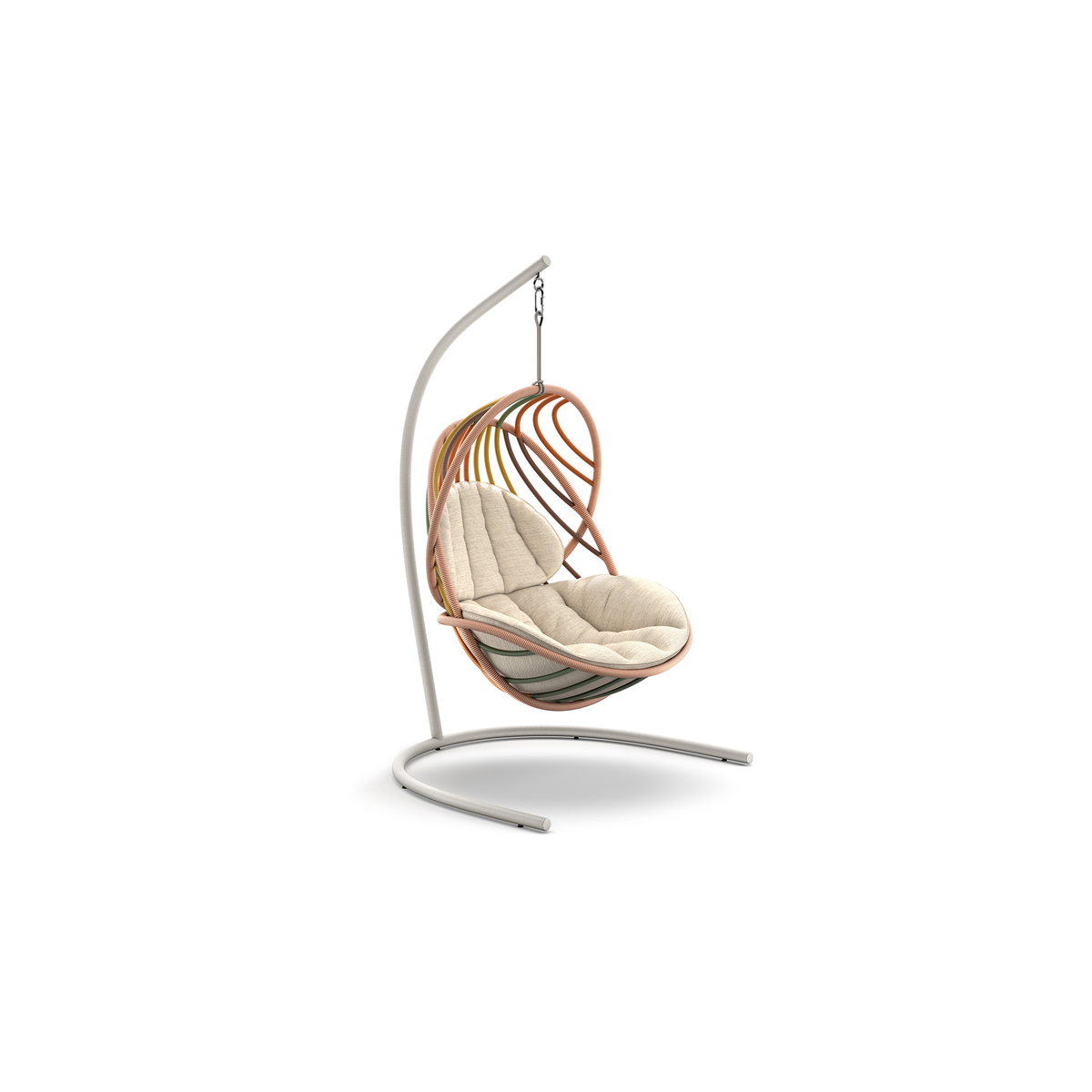 Kida Hanging Lounge Chair With Base & Cushion