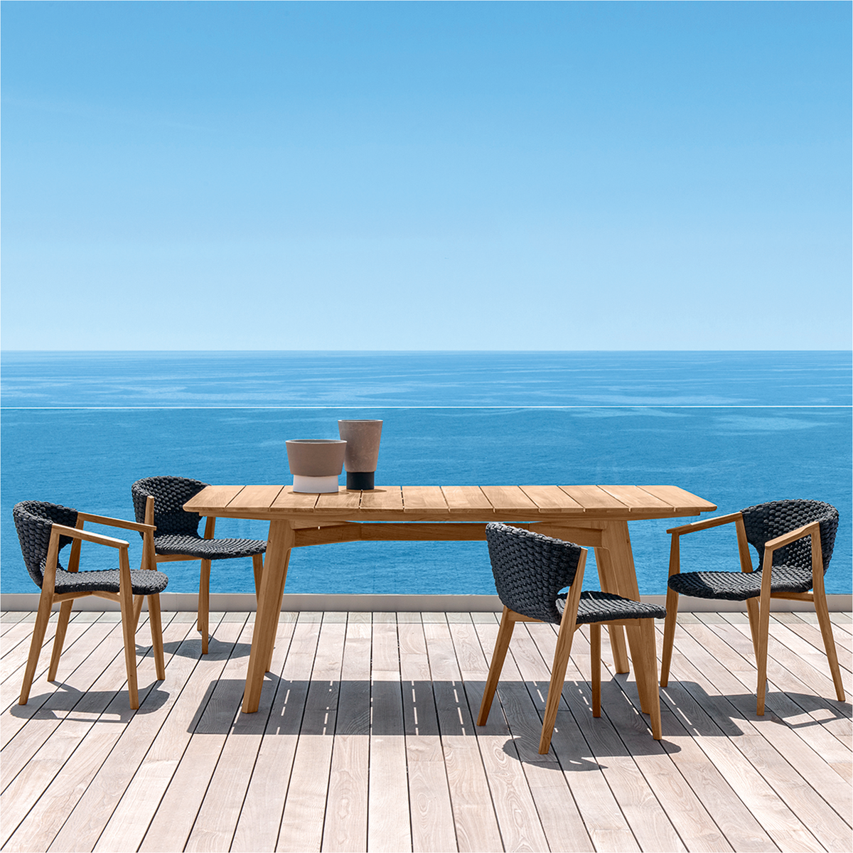 Knit Rectangular Dining Table 200 x 100 x 76 cm