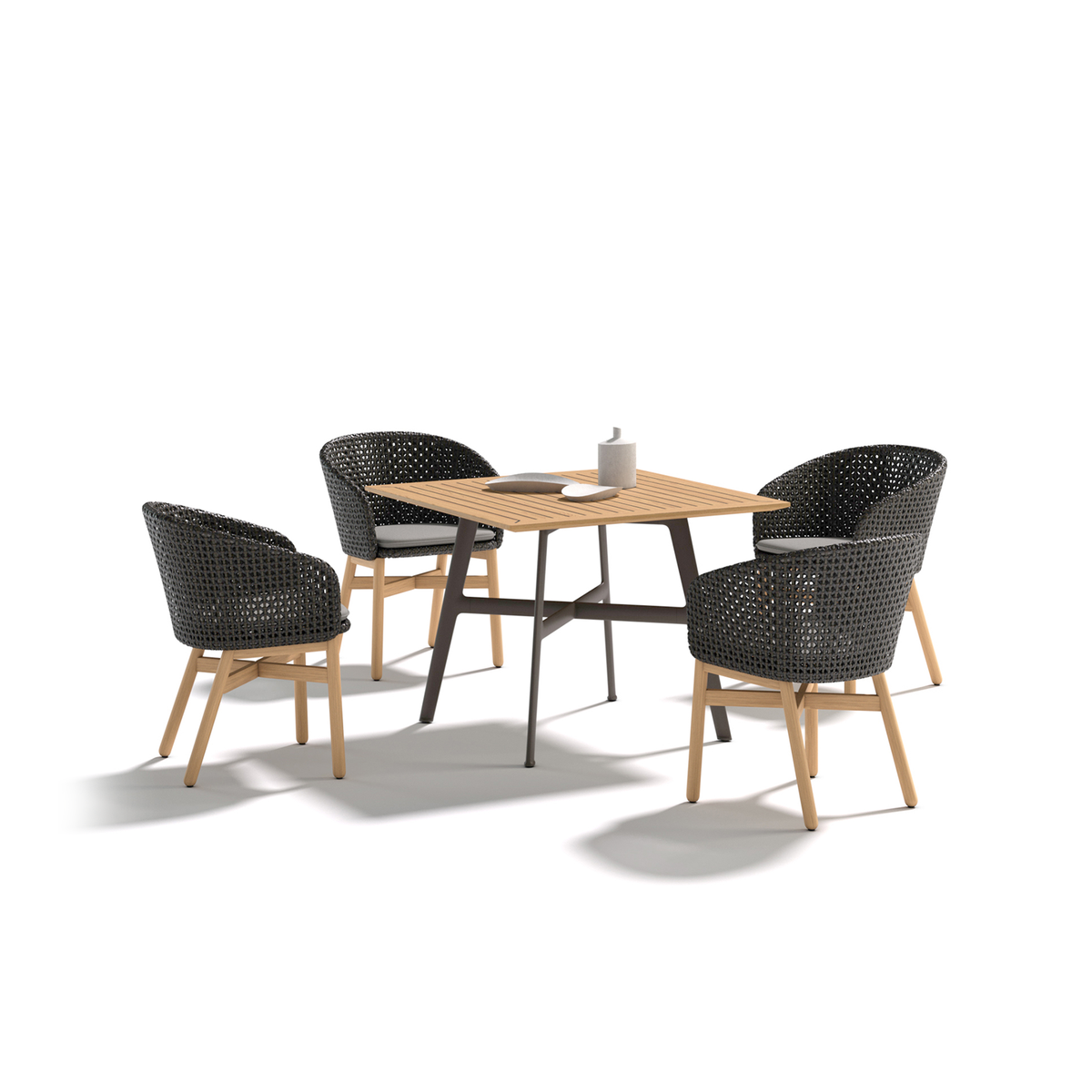 Seax Dining Table With Ceramic 100 x 100 x 74 cm