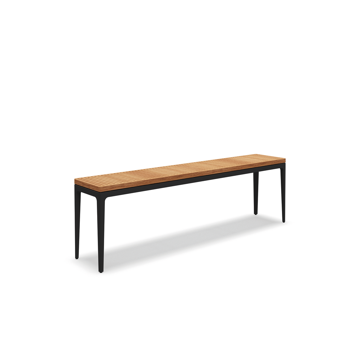 Grid Large Console Table Teak 206 x 40 x 63 cm