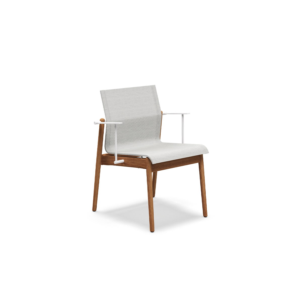 Sway Teak Stacking Dining Chair with Arms
