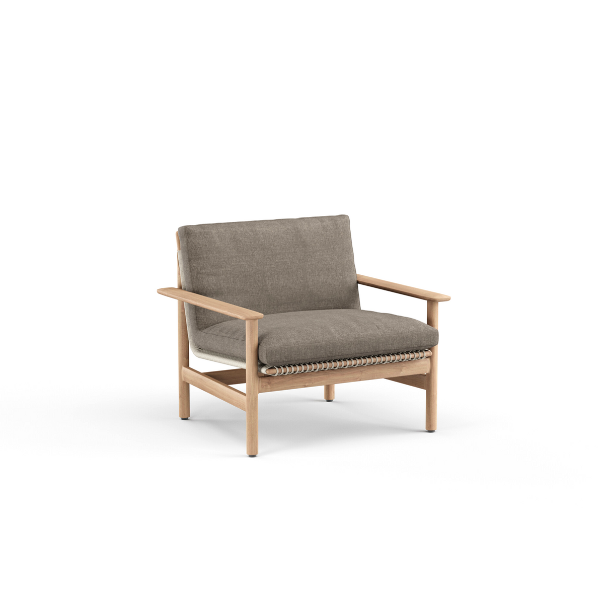 Montauk Lounge Chair with Arm Teak