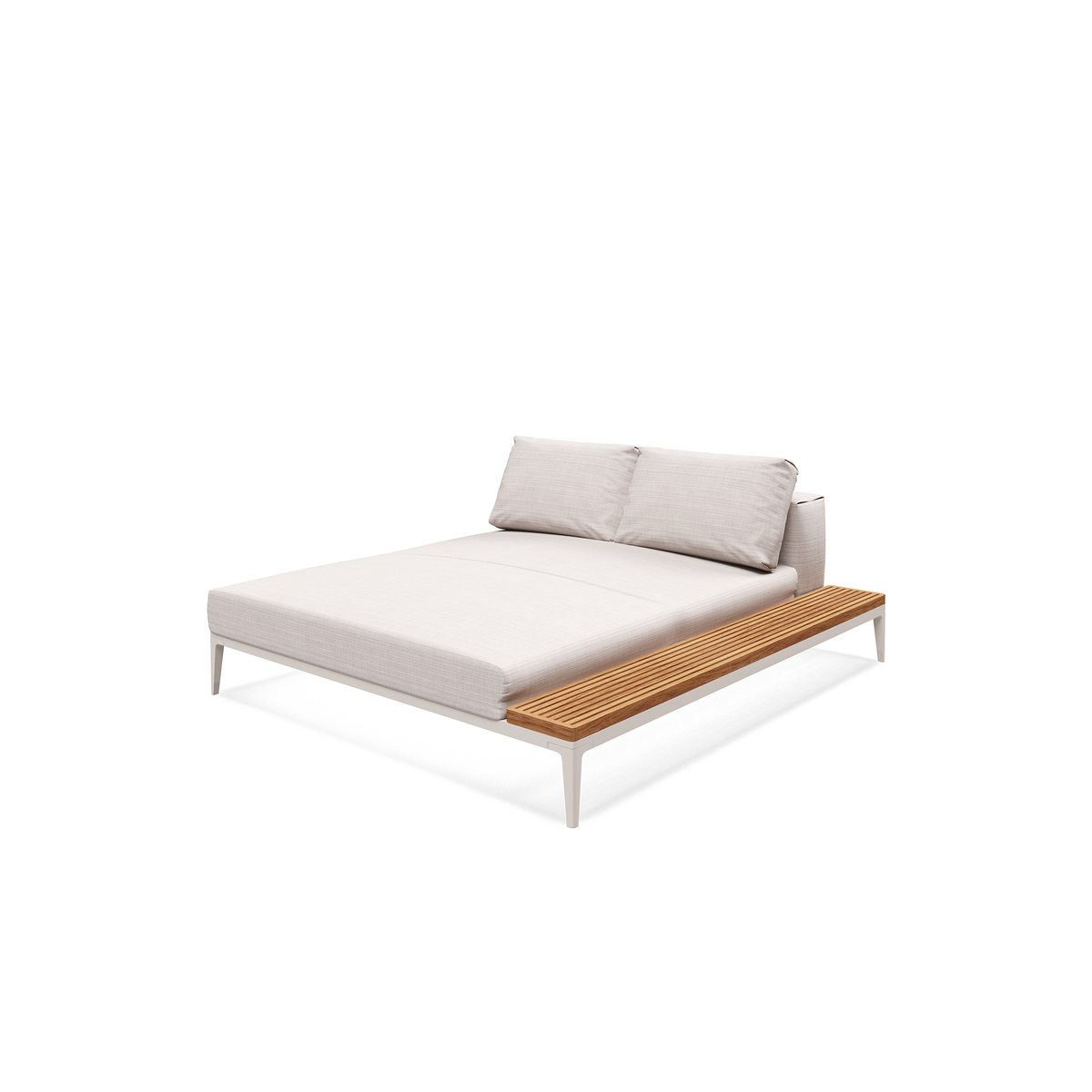 Grid Modular Right Chill Chaise Unit Teak